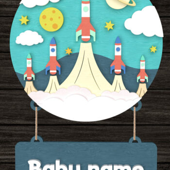 Intra απο ξύλο plywood 3mm-4mm πάχος – Πακέτο πινακίδων με θέμα Space Δίασταση  20x20 cm INTRAFABR-113691927 - Image 2