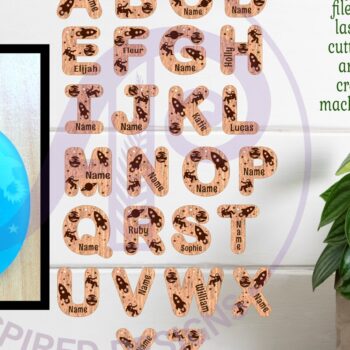 Intra απο ξύλο plywood 3mm-4mm πάχος – Μπρελόκ με θέμα το διάστημα Σχέδια επιστολών Δίασταση  5x5 cm INTRAFABR-90935309 - Image 1