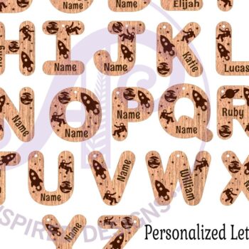 Intra απο ξύλο plywood 3mm-4mm πάχος – Μπρελόκ με θέμα το διάστημα Σχέδια επιστολών Δίασταση  5x5 cm INTRAFABR-90935309 - Image 2