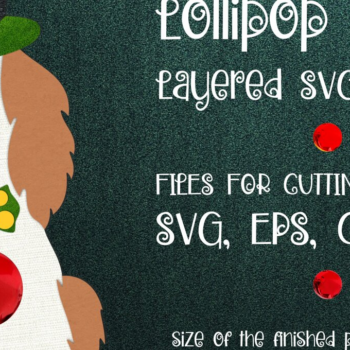 Intra απο ξύλο plywood 3mm-4mm πάχος – Spaniel-Patrick's Day Lollipop Holder Δίασταση  20x20 cm INTRAFABR-24120994 - Image 1