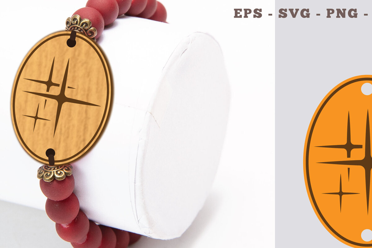 Intra απο ξύλο plywood 3mm-4mm πάχος – Βραχιόλι Sparkling Stars Δίασταση  20x20 cm INTRAFABR-104775566