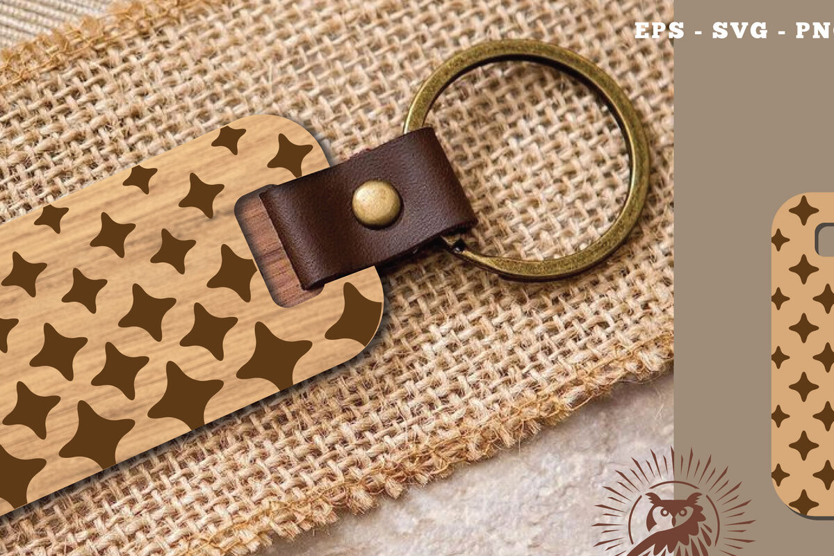 Intra απο ξύλο plywood 3mm-4mm πάχος – Μπρελόκ Sparkling Stars Cut Laser Δίασταση  5x5 cm INTRAFABR-115708289