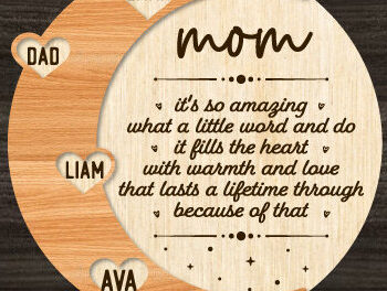 Intra απο ξύλο plywood 3mm-4mm πάχος – Ειδική συνταγή για μαμά Δίασταση 20x20 cm INTRAFABR-97501863 - Image 1