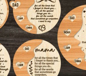 Intra απο ξύλο plywood 3mm-4mm πάχος – Ειδική συνταγή για το μαμά Bundle Δίασταση 20x20 cm INTRAFABR-96570231