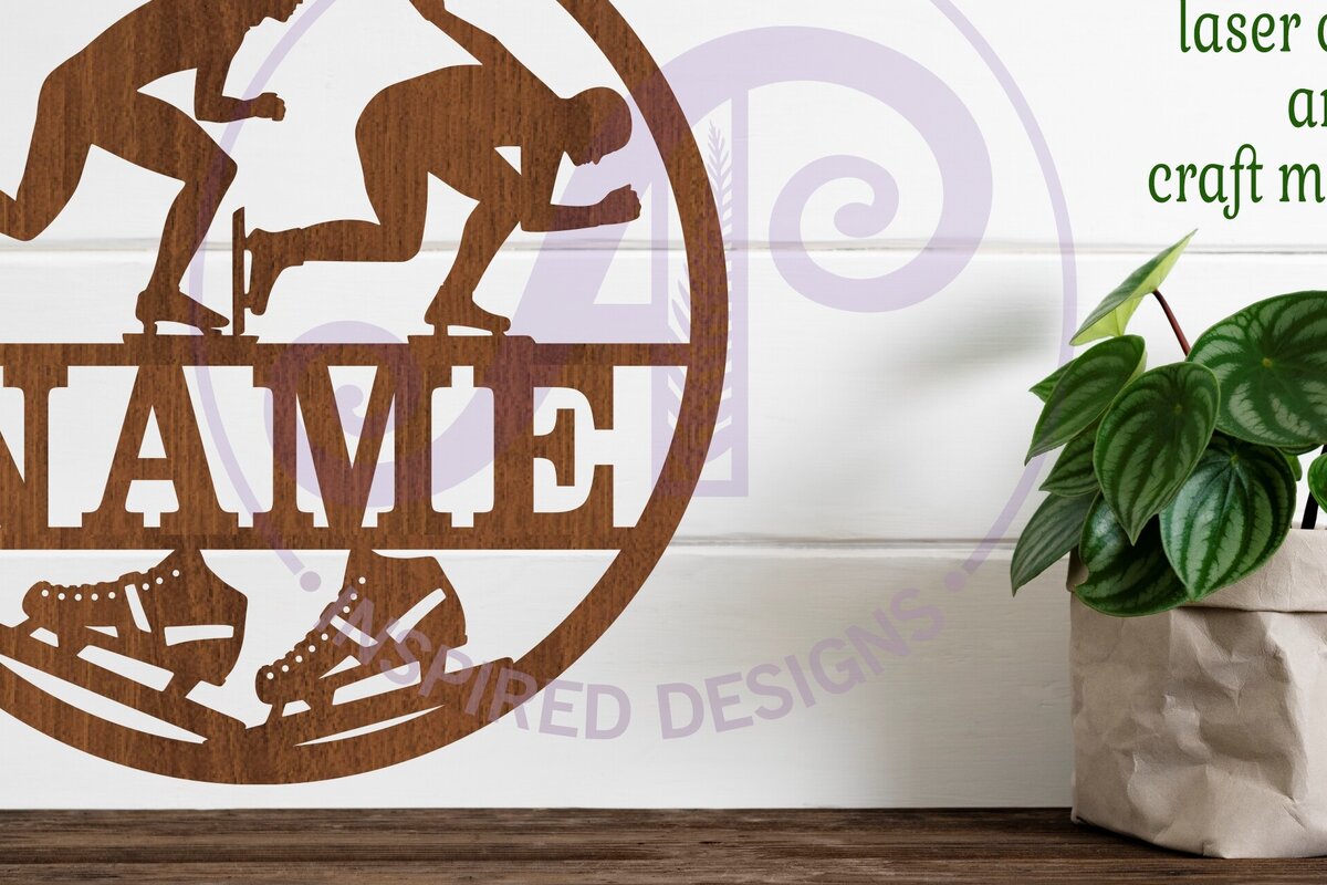 Intra απο ξύλο plywood 3mm-4mm πάχος – Σήμα ανδρικού Skater Speed ​​Skater,, Sports Δίασταση  20x20 cm INTRAFABR-85661892