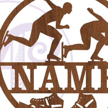 Intra απο ξύλο plywood 3mm-4mm πάχος – Σήμα ανδρικού Skater Speed ​​Skater,, Sports Δίασταση  20x20 cm INTRAFABR-85661892 - Image 3