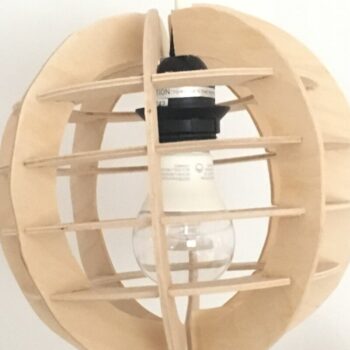 Intra απο ξύλο plywood 3mm-4mm πάχος – Αμπαζούρ Sphere Δίασταση  20x20 cm INTRAFABR-36871908 - Image 1