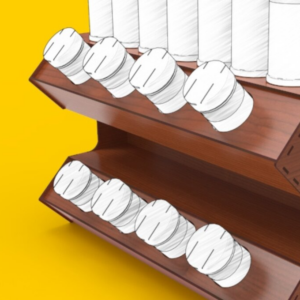 Intra απο ξύλο plywood 3mm-4mm πάχος – Σχάρα μπαχαρικών, Αρχεία κοπής με λέιζερ, Glowforge Δίασταση 20x20 cm INTRAFABR-82551979