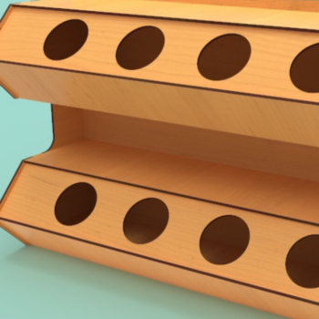 Intra απο ξύλο plywood 3mm-4mm πάχος – Σχάρα μπαχαρικών, Αρχεία κοπής με λέιζερ, Glowforge Δίασταση  20x20 cm INTRAFABR-82551979 - Image 2