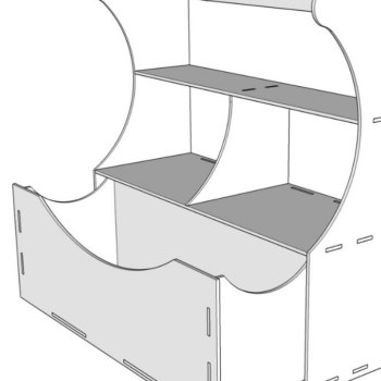 Intra απο ξύλο plywood 3mm-4mm πάχος – Σχάρα μπαχαρικών, Αρχεία κοπής με λέιζερ, Glowforge Δίασταση 20x20 cm INTRAFABR-81373018 - Image 3