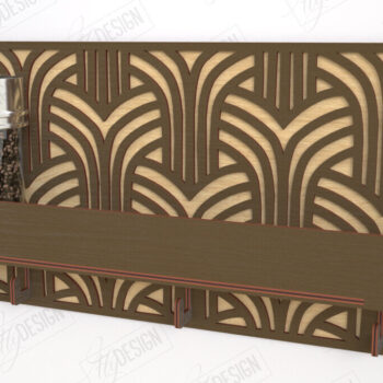 Intra απο ξύλο plywood 3mm-4mm πάχος – Κοπή λέιζερ με ράφι μπαχαρικών | Ράφι κουζίνας Δίασταση  20x20 cm INTRAFABR-120023694 - Image 1