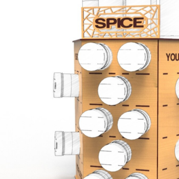 Intra απο ξύλο plywood 3mm-4mm πάχος – Σχάρα μπαχαρικών, Αρχείο κοπής με λέιζερ Δίασταση 20x20 cm INTRAFABR-80020986 - Image 2