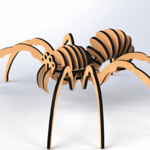 Intra απο ξύλο plywood 3mm-4mm πάχος – Spider 3D Animal για Δίασταση  20x20 cm INTRAFABR-79772854