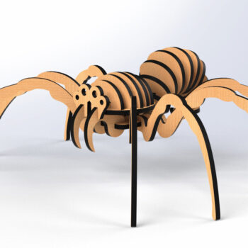 Intra απο ξύλο plywood 3mm-4mm πάχος – Spider 3D Animal για Δίασταση  20x20 cm INTRAFABR-79772854 - Image 6