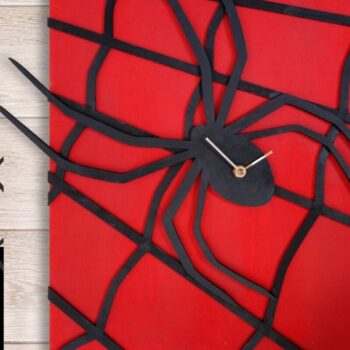 Intra απο ξύλο plywood 3mm-4mm πάχος – Spider 3D Layered Clock, Halloween Laser Δίασταση 20x20 cm INTRAFABR-32854612 - Image 1
