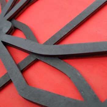 Intra απο ξύλο plywood 3mm-4mm πάχος – Spider 3D Layered Clock, Halloween Laser Δίασταση 20x20 cm INTRAFABR-32854612 - Image 4