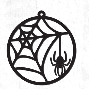 Intra απο ξύλο plywood 3mm-4mm πάχος – Κρεμαστό στολίδι Spider Halloween Decor Δίασταση 20x20 cm INTRAFABR-81594601 - Image 3
