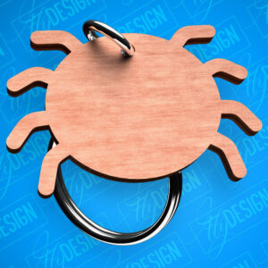 Intra απο ξύλο plywood 3mm-4mm πάχος – Spider Keychain Shapes Δίασταση  5x5 cm INTRAFABR-82325538