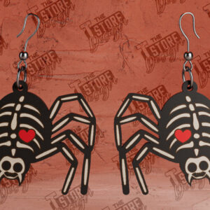 Intra απο ξύλο plywood 3mm-4mm πάχος – Spider Skeleton Earrings | κοσμημάτων Δίασταση  5x5 cm INTRAFABR-104428562