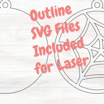 Intra απο ξύλο plywood 3mm-4mm πάχος – Πρότυπα σκουλαρικιών Spider & Spiderweb Δίασταση  20x20 cm INTRAFABR-34734332 - Image 3