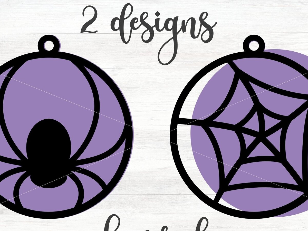 Intra απο ξύλο plywood 3mm-4mm πάχος – Πρότυπο σκουλαρίκια αράχνη και αράχνη Δίασταση  5x5 cm INTRAFABR-34734143