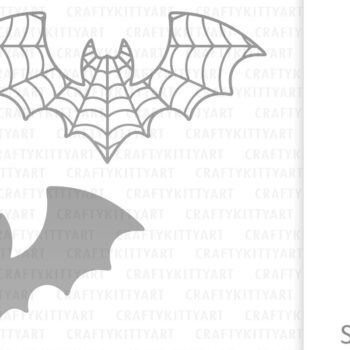 Intra απο ξύλο plywood 3mm-4mm πάχος – Spider Web Bat Topper για τούρτα Halloween Δίασταση 20x20 cm INTRAFABR-107562505 - Image 3