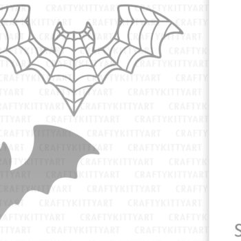 Intra απο ξύλο plywood 3mm-4mm πάχος – Spider Web Bat Topper για τούρτα Halloween Δίασταση 20x20 cm INTRAFABR-107562505 - Image 4