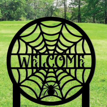 Intra απο ξύλο plywood 3mm-4mm πάχος – Spider Web Metal Stakes Garden Decor Δίασταση 20x20 cm INTRAFABR-101275427 - Image 1