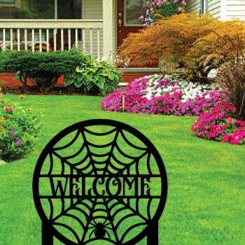 Intra απο ξύλο plywood 3mm-4mm πάχος – Spider Web Metal Stakes Garden Decor Δίασταση 20x20 cm INTRAFABR-101275427 - Image 2
