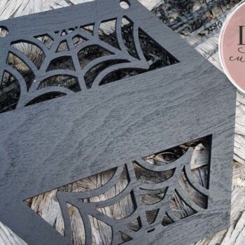 Intra απο ξύλο plywood 3mm-4mm πάχος – Spider Web Monogamous Δίασταση  20x20 cm INTRAFABR-72568965 - Image 1