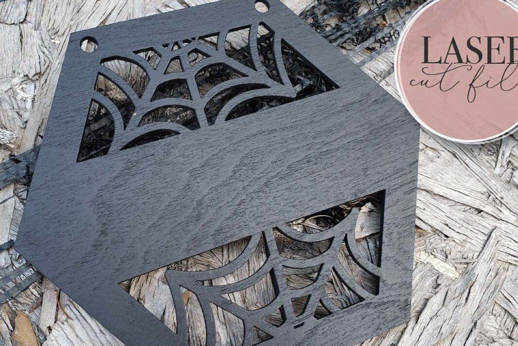 Intra απο ξύλο plywood 3mm-4mm πάχος – Spider Web Monogamous Δίασταση  20x20 cm INTRAFABR-72568965