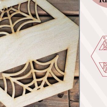 Intra απο ξύλο plywood 3mm-4mm πάχος – Spider Web Monogamous Δίασταση  20x20 cm INTRAFABR-72568965 - Image 5
