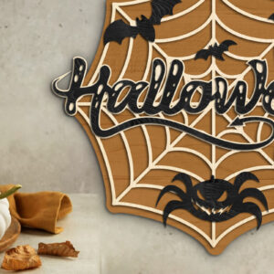 Intra απο ξύλο plywood 3mm-4mm πάχος – Spiderweb Halloween Decor Δίασταση  20x20 cm INTRAFABR-77550611