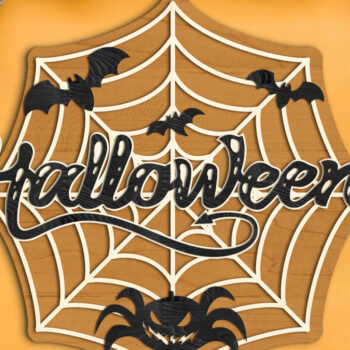 Intra απο ξύλο plywood 3mm-4mm πάχος – Spiderweb Halloween Decor Δίασταση  20x20 cm INTRAFABR-77550611 - Image 4