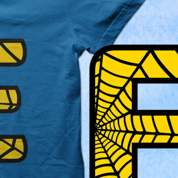 Intra απο ξύλο plywood 3mm-4mm πάχος – Μονόγραμμα Spiderweb - Επιστολή Ε Δίασταση 20x20 cm INTRAFABR-91979910 - Image 2