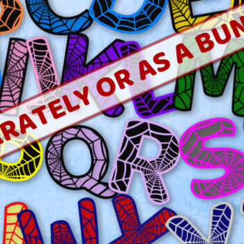 Intra απο ξύλο plywood 3mm-4mm πάχος – Μονόγραμμα Spiderweb - Επιστολή G Δίασταση 20x20 cm INTRAFABR-91980027 - Image 3