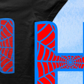 Intra απο ξύλο plywood 3mm-4mm πάχος – Μονόγραμμα Spiderweb - Letter H Δίασταση 20x20 cm INTRAFABR-91980199 - Image 2