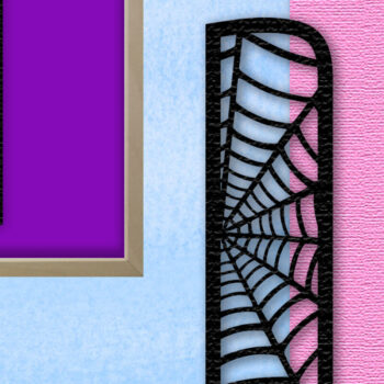 Intra απο ξύλο plywood 3mm-4mm πάχος – Μονόγραμμα Spiderweb - Γράμμα Ι Δίασταση  20x20 cm INTRAFABR-91980309 - Image 1