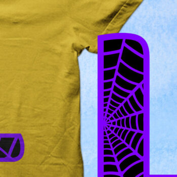 Intra απο ξύλο plywood 3mm-4mm πάχος – Μονόγραμμα Spiderweb - Letter L Δίασταση 20x20 cm INTRAFABR-91980614 - Image 2