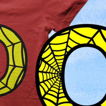 Intra απο ξύλο plywood 3mm-4mm πάχος – Μονόγραμμα Spiderweb - Letter O Δίασταση 20x20 cm INTRAFABR-91980879 - Image 2