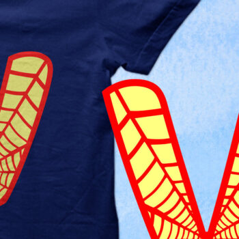 Intra απο ξύλο plywood 3mm-4mm πάχος – Μονόγραμμα Spiderweb - Γράμμα V Δίασταση  20x20 cm INTRAFABR-91981801 - Image 2