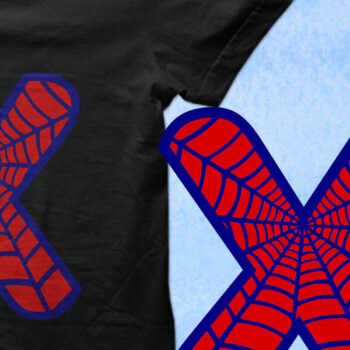 Intra απο ξύλο plywood 3mm-4mm πάχος – Μονόγραμμα Spiderweb - Γράμμα Χ Δίασταση  20x20 cm INTRAFABR-91982003 - Image 2