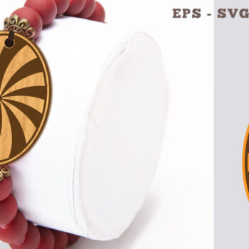 Intra απο ξύλο plywood 3mm-4mm πάχος – Βραχιόλι με σπειροειδή κυκλική Δίασταση 20x20 cm INTRAFABR-104775622 - Image 1