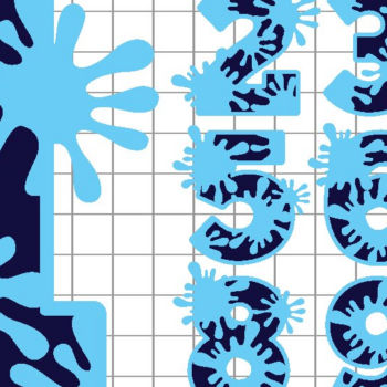 Intra απο ξύλο plywood 3mm-4mm πάχος – Splash Numbers 3D Δίασταση  20x20 cm INTRAFABR-104882716 - Image 2