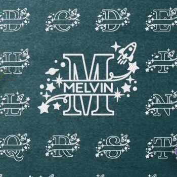 Intra απο ξύλο plywood 3mm-4mm πάχος – Διαχωρίστε γράμματα μονόγραμμα με όνομα μωρού Δίασταση  20x20 cm INTRAFABR-16816089 - Image 2