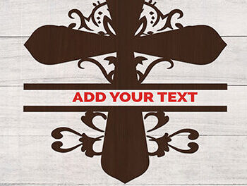 Intra απο ξύλο plywood 3mm-4mm πάχος – Μονόγραμμα διαιρεμένων γραμμάτων σταυρού Δίασταση  20x20 cm INTRAFABR-16035339 - Image 1