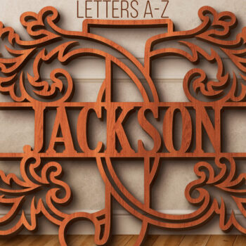 Intra απο ξύλο plywood 3mm-4mm πάχος – Μονόγραμμα χωριστών γραμμάτων Δίασταση  20x20 cm INTRAFABR-16818169 - Image 1