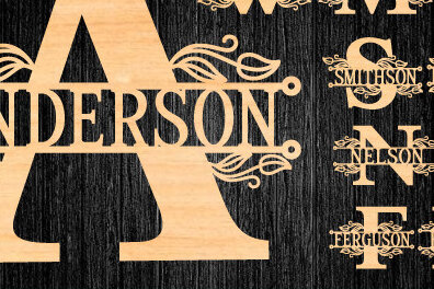 Intra απο ξύλο plywood 3mm-4mm πάχος – Κοπή με λέιζερ χωρισμένο μονόγραμμα αλφαβήτου Δίασταση  20x20 cm INTRAFABR-27736621