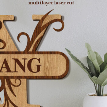 Intra απο ξύλο plywood 3mm-4mm πάχος – Split Name Y Monogram Δίασταση  20x20 cm INTRAFABR-80146561 - Image 1