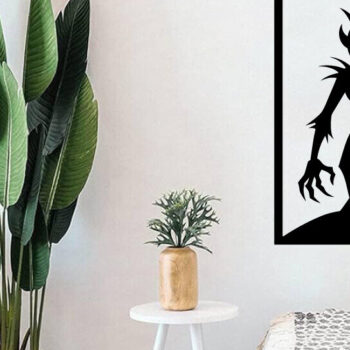 Intra απο ξύλο plywood 3mm-4mm πάχος – Spoker Halloween Metal Sign Σημάδι λέιζερ Δίασταση  40x30 cm INTRAFABR-102548649 - Image 2